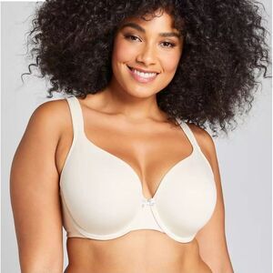 Cacique Lightly Lined Tshirt Bra Cream,‎ 44D